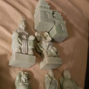 Green Stone Chinese chess Only 13 Item